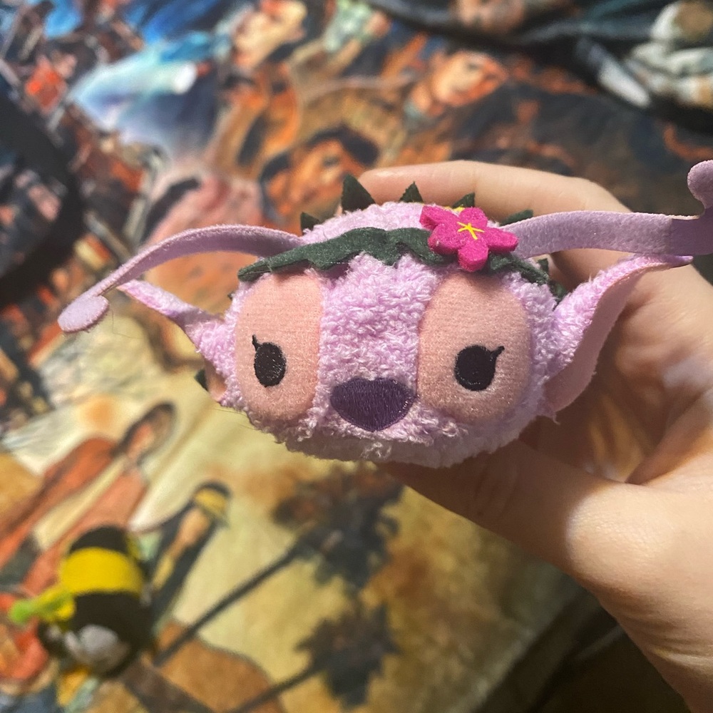 Disney Tsum Tsum Stitch and Angel plush luau cloths